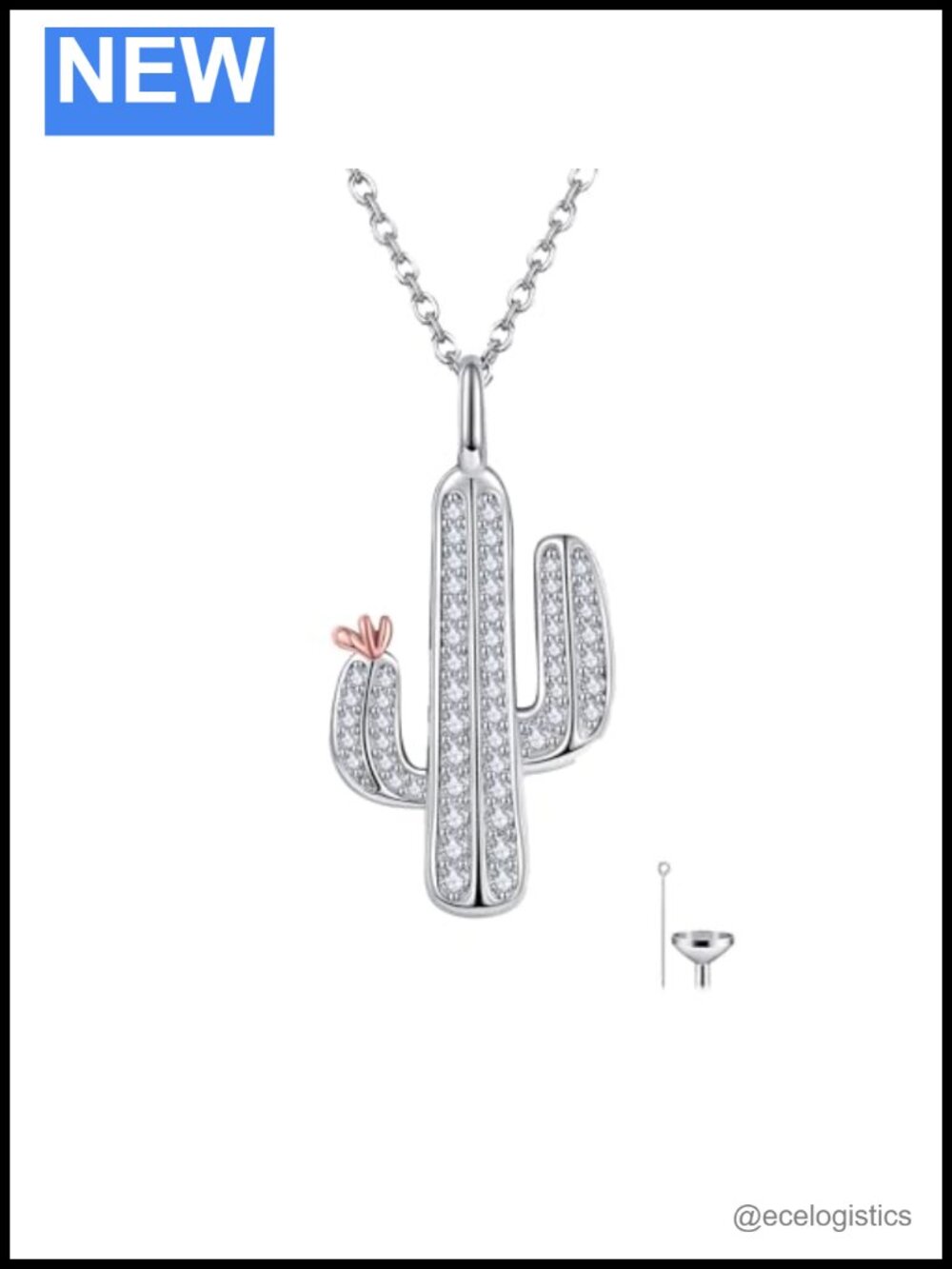 925 Sterling Silver Urn Necklace